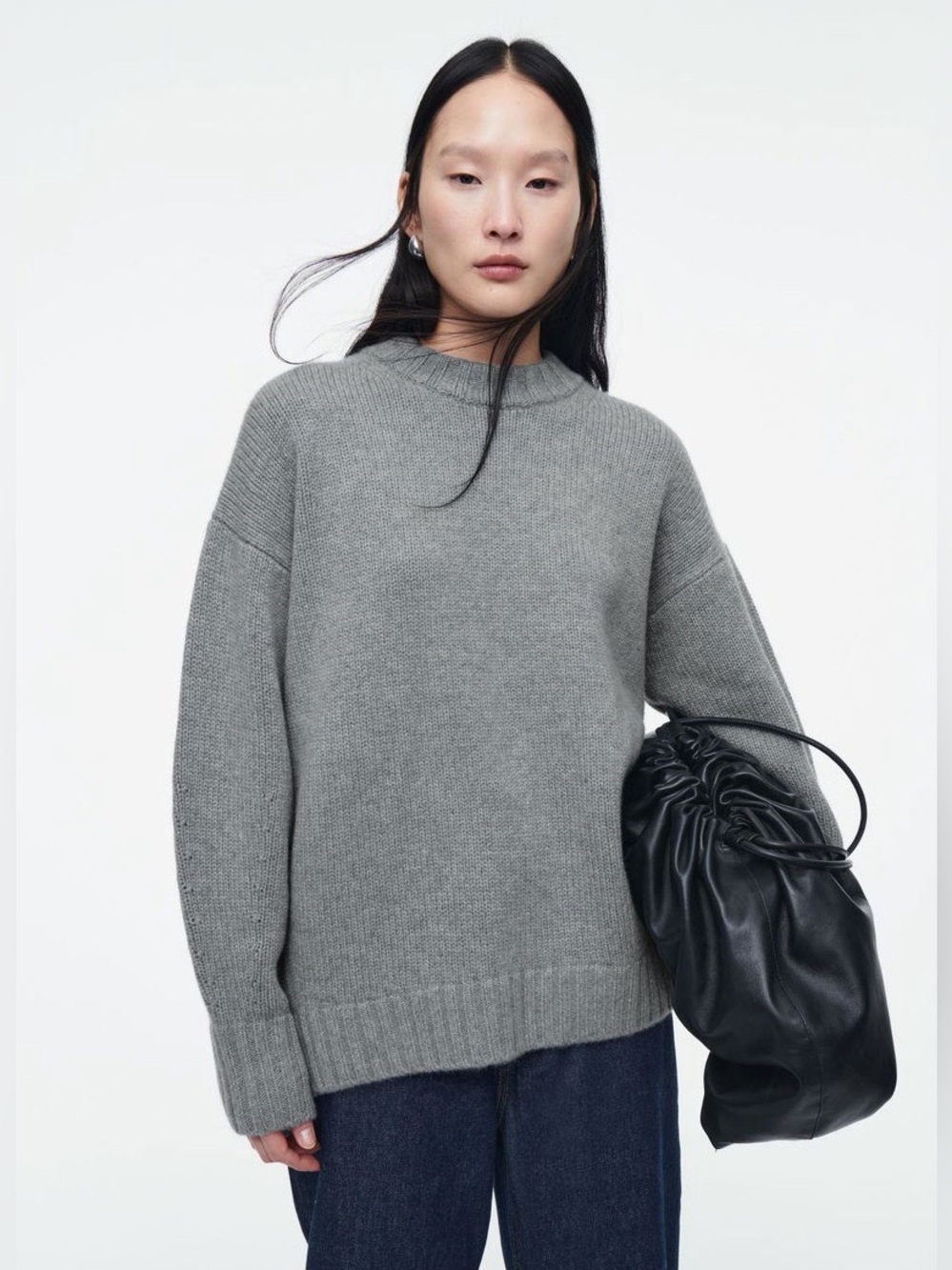 NWT COS Chunky Pure Cashmere Crew Neck Sweater